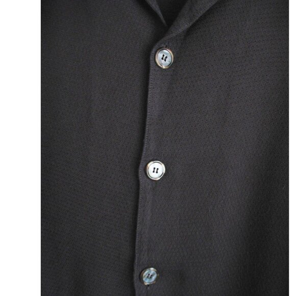 CP Shades Shirt Size Small (Runs Large) Textured Rayon Button Front - Picture 3 of 6